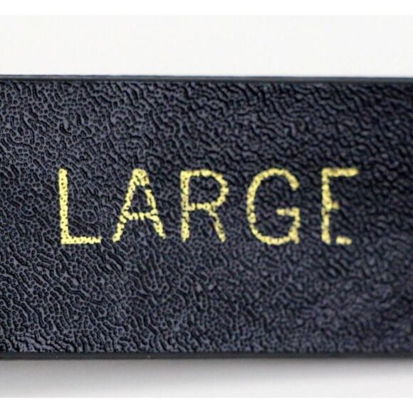 VTG Jones New York BLACK GENUINE LEATHER 7/8"Wd DRESS WOMEN'S BELT Sz L (R58 - Picture 9 of 14